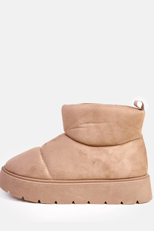 Ciemnobeżowe ocieplane śniegowce na... Ciemnobeżowe ocieplane śniegowce na...