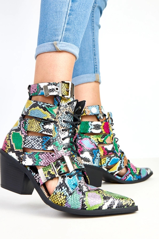 Wielokolorowe botki na słupku... Wielokolorowe botki na słupku...