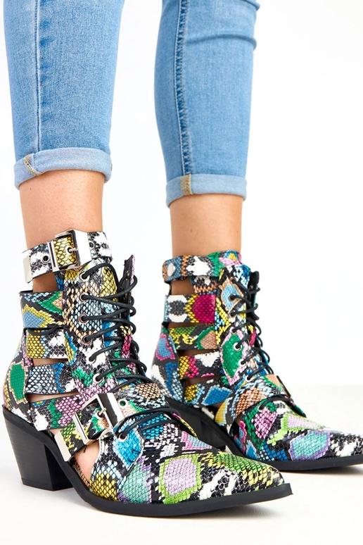 Wielokolorowe botki na słupku... Wielokolorowe botki na słupku...