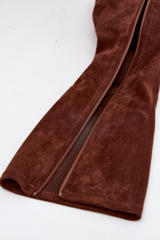 Classic Eco Suede Boots Sergio Leone KZ205 Dark Brown Classic Eco Suede Boots Sergio Leone KZ205 Dark Brown