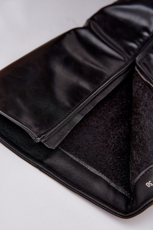 Women's boots with low heel lined with eco leather black Marcellia