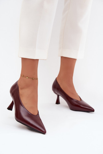 Patent Leather High Heel Shoes Bordeaux Gavrielle 2