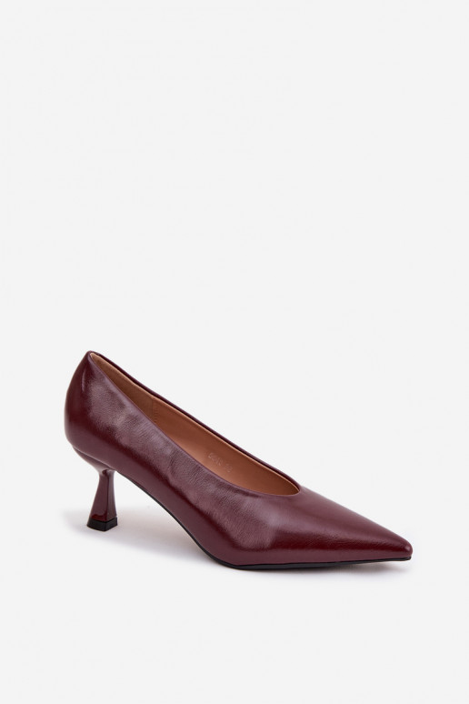 Patent Leather High Heel Shoes Bordeaux Gavrielle Patent Leather High Heel Shoes Bordeaux Gavrielle