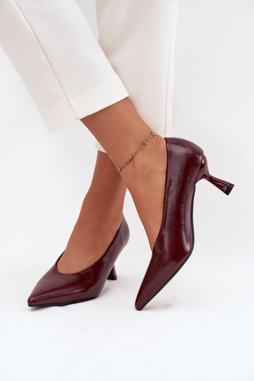 Patent Leather High Heel Shoes Bordeaux Gavrielle Patent Leather High Heel Shoes Bordeaux Gavrielle