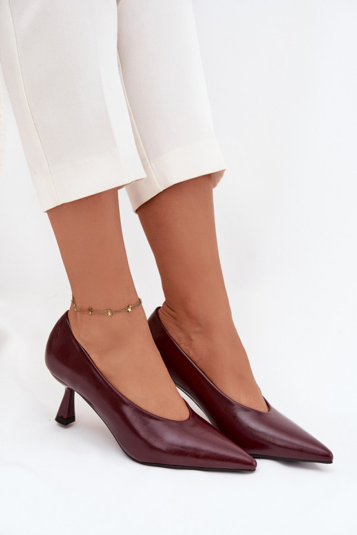 Patent Leather High Heel Shoes Bordeaux Gavrielle Patent Leather High Heel Shoes Bordeaux Gavrielle