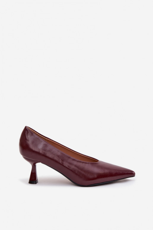 Patent Leather High Heel Shoes Bordeaux Gavrielle Patent Leather High Heel Shoes Bordeaux Gavrielle