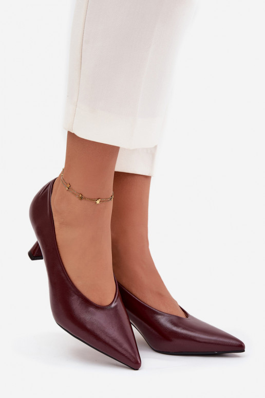 Patent Leather High Heel Shoes Bordeaux Gavrielle Patent Leather High Heel Shoes Bordeaux Gavrielle