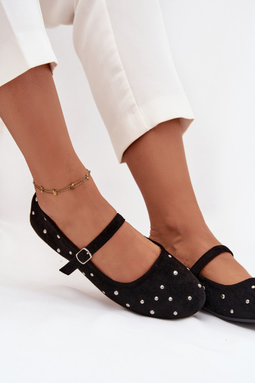 Zdobione Baleriny DamskiewithPaskiem Czarne Olivisse Zdobione Baleriny DamskiewithPaskiem Czarne Olivisse