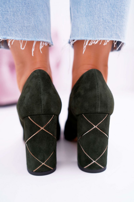 Women's Laura Messi Suede Olive 2050 pumps Women's Laura Messi Suede Olive 2050 pumps