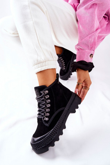 Leather Trapper Boots Big Star II274363 Black 2