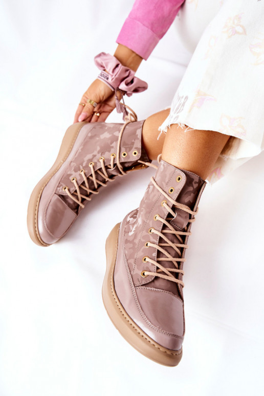 Sport Leather Shoes Lewski 3034 Beige Moro Sport Leather Shoes Lewski 3034 Beige Moro