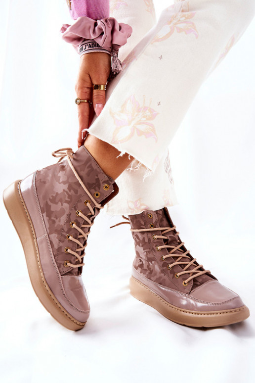 Sport Leather Shoes Lewski 3034 Beige Moro Sport Leather Shoes Lewski 3034 Beige Moro