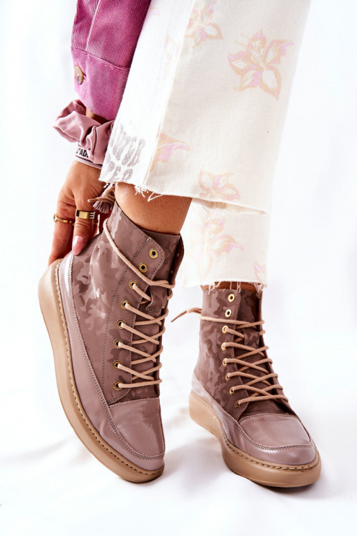 Sport Leather Shoes Lewski 3034 Beige Moro Sport Leather Shoes Lewski 3034 Beige Moro