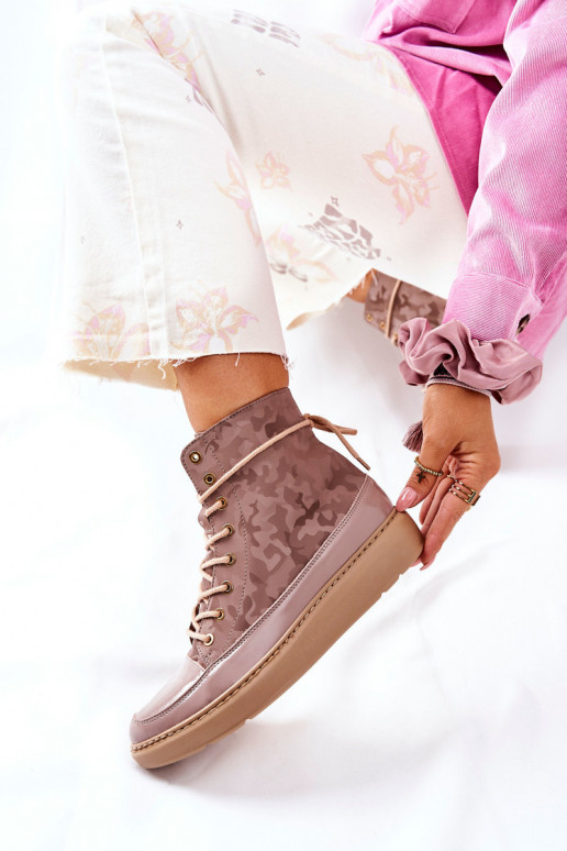 Sport Leather Shoes Lewski 3034 Beige Moro Sport Leather Shoes Lewski 3034 Beige Moro