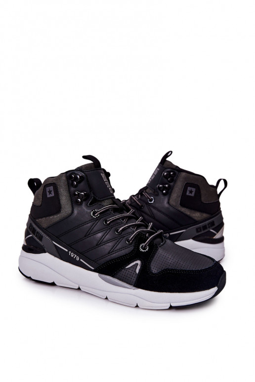 High Men's Sport Boots Big Star II174223 Black High Men's Sport Boots Big Star II174223 Black