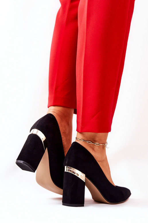 Suede pumps Lewski 3117 Black Suede pumps Lewski 3117 Black