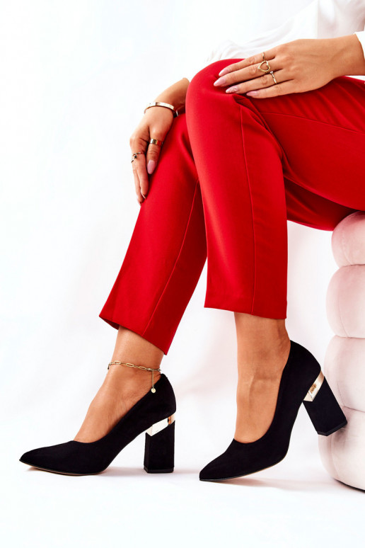 Suede pumps Lewski 3117 Black Suede pumps Lewski 3117 Black