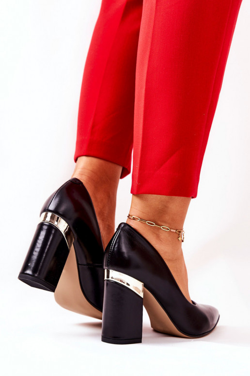 Leather pumps Lewski 3117 Black