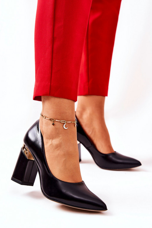 Leather pumps Lewski 3117 Black