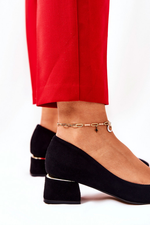 Suede pumps Lewski 3118 Black Suede pumps Lewski 3118 Black