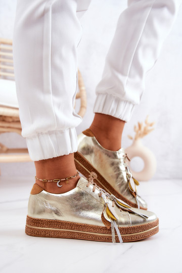 Leather Shoes Maciejka 04550-25 Golden 2