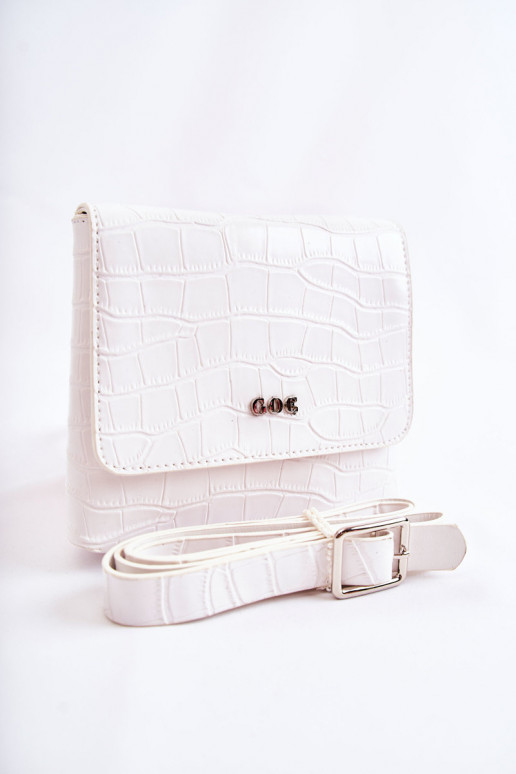 Leather Small Messenger Bag GOE ZNJ035 White