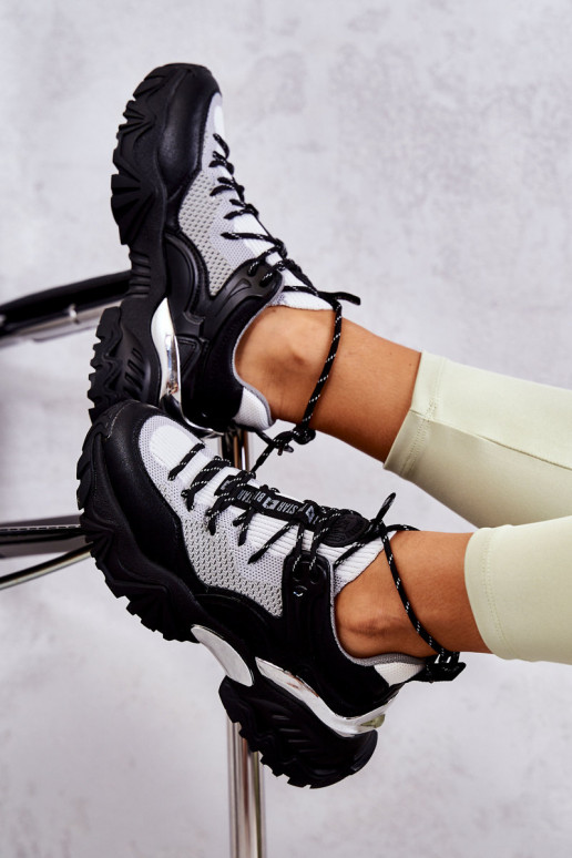 Women's Sport Shoes Memory Foam System Big Star KK274053 Black-Grey Women's Sport Shoes Memory Foam System Big Star KK274053 Black-Grey