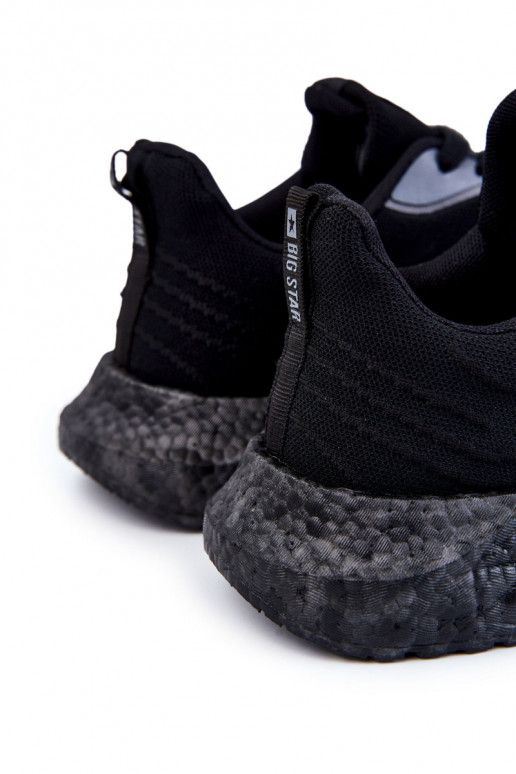 Lekkie Męskie Buty Sportowe Big Star KK174018 Czarne