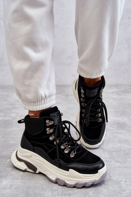 Women's High Sport Shoes GOE KK2N4098 Black Women's High Sport Shoes GOE KK2N4098 Black