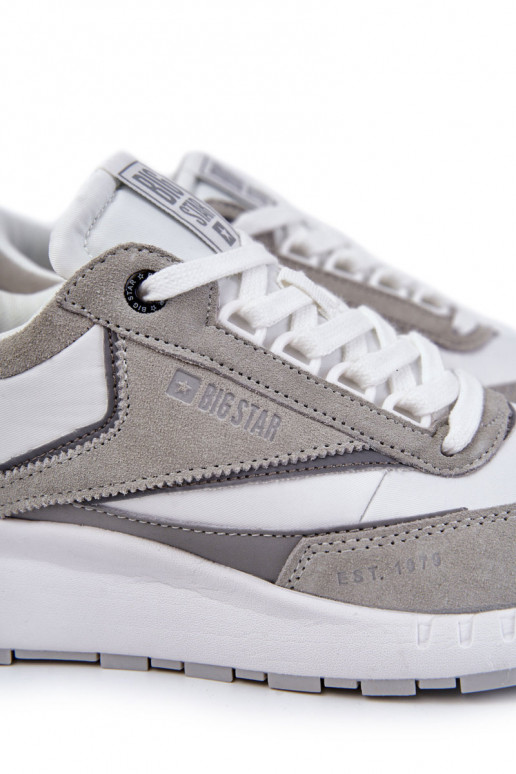 Men's sports shoes Big Star KK174021 White and Grey Men's sports shoes Big Star KK174021 White and Grey