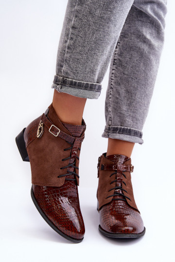 Women's Leather Boots Maciejka 5743A-02 Brown