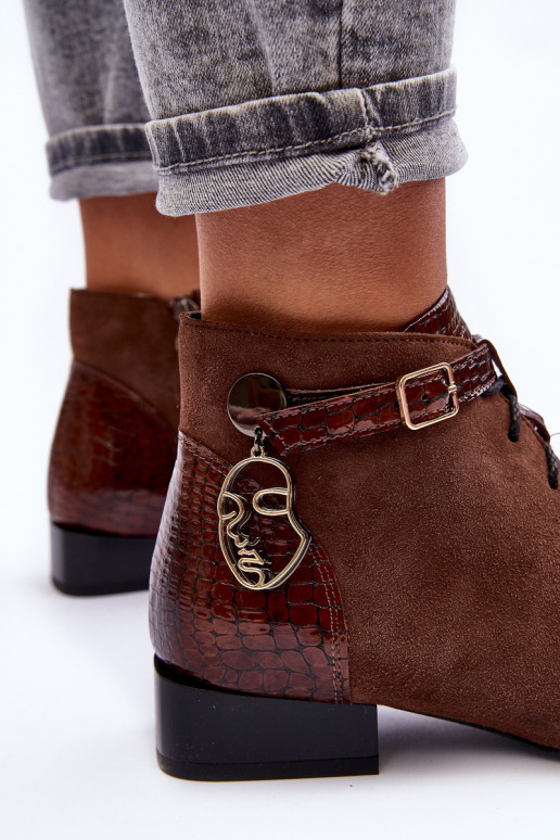 Women's Leather Boots Maciejka 5743A-02 Brown