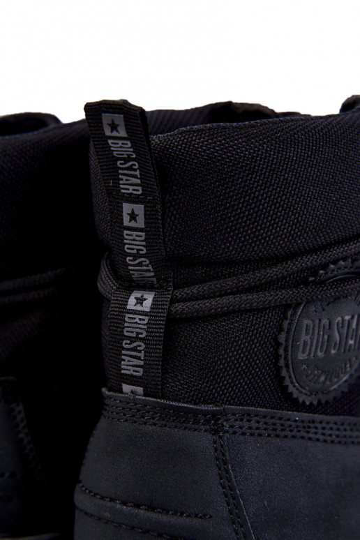 Męskie Botki Trapery Memory Foam Big Star KK174206 Czarne