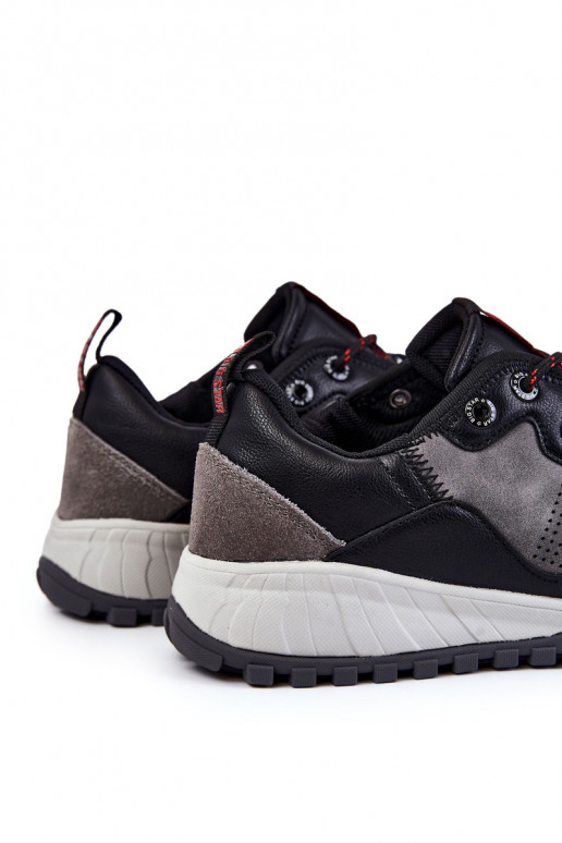 Męskie Klasyczne Buty Sportowe Memory Foam Big Star KK174271 Szare