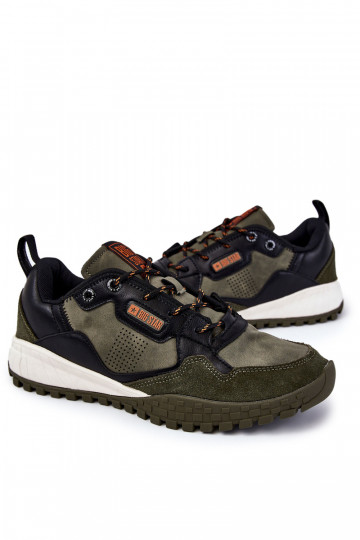 Męskie Klasyczne Buty Sportowe Memory Foam Big Star KK174272 Zielone 2