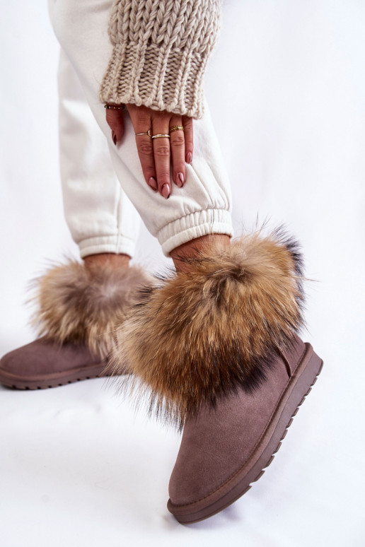 Women's Suede Snow Boots With Fur Grey Alexa Women's Suede Snow Boots With Fur Grey Alexa