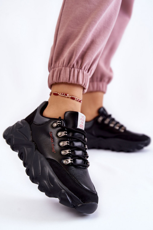 Women's Sneakers on the platform Cross Jeans KK2R4073C Black Women's Sneakers on the platform Cross Jeans KK2R4073C Black