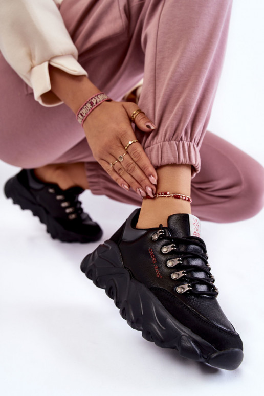 Women's Sneakers on the platform Cross Jeans KK2R4073C Black Women's Sneakers on the platform Cross Jeans KK2R4073C Black