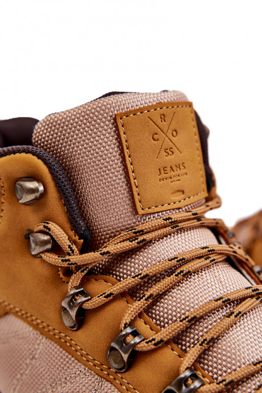 Men's Warm Trekking Shoes Cross Jeans KK1R4020C Camel Men's Warm Trekking Shoes Cross Jeans KK1R4020C Camel