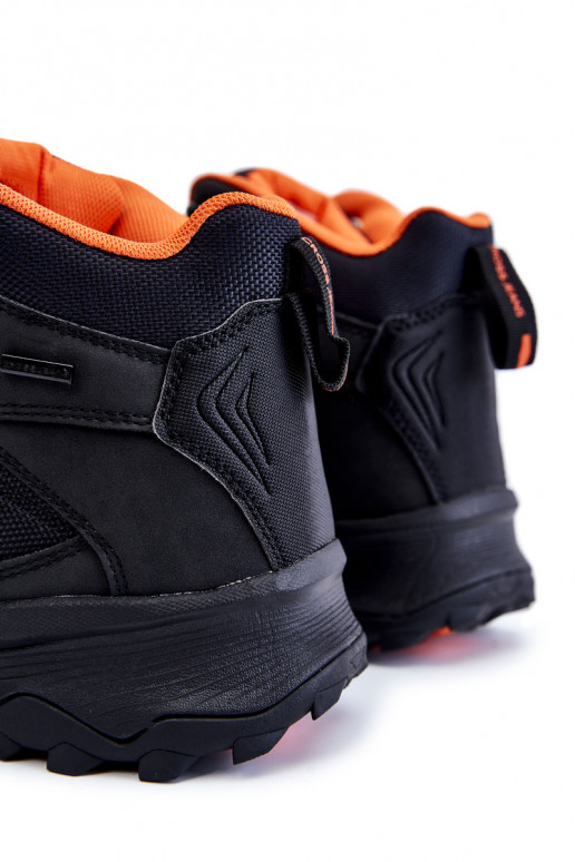 Męskie Buty Trekkingowe Ocieplane Cross Jeans KK1R4018C Czarne