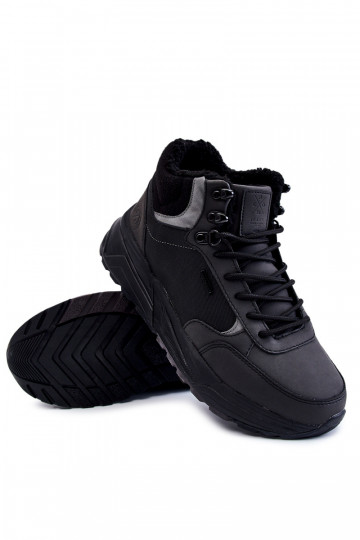 Men's Warm Trekking Shoes Cross Jeans KK1R4031C Black 2