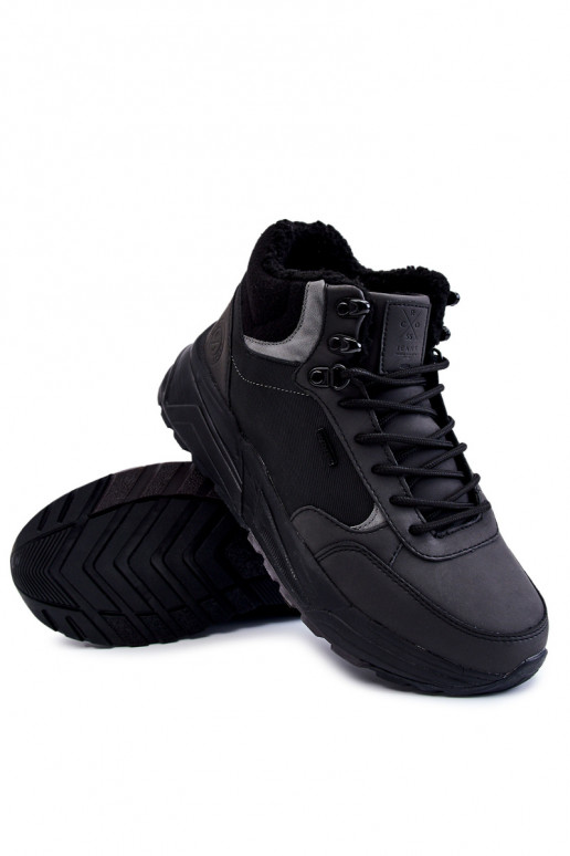 Men's Warm Trekking Shoes Cross Jeans KK1R4031C Black