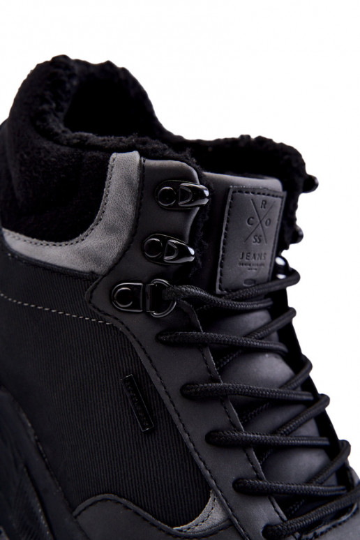 Men's Warm Trekking Shoes Cross Jeans KK1R4031C Black