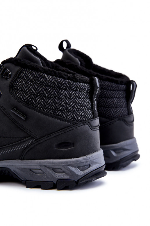 Men's Warm Boots Trekking Shoes Cross Jeans KK1R4022C Black Men's Warm Boots Trekking Shoes Cross Jeans KK1R4022C Black