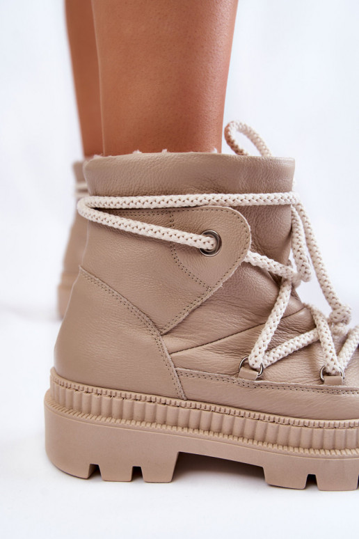 Women's Fashionable Snow Boots Beige Kallen Women's Fashionable Snow Boots Beige Kallen