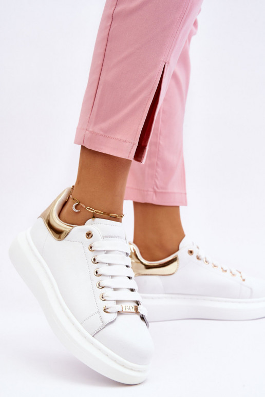 Women's Sport Shoes GOE LL2N4011 White and Gold Women's Sport Shoes GOE LL2N4011 White and Gold