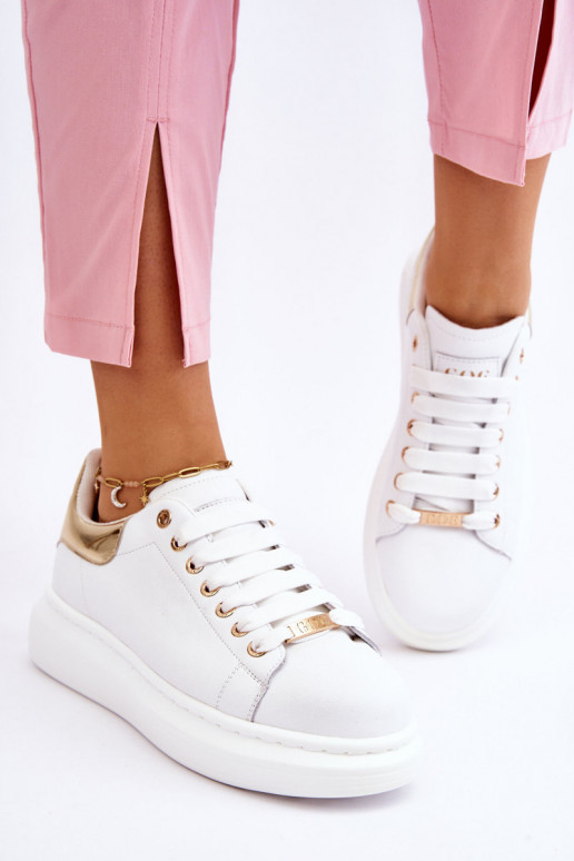 Women's Sport Shoes GOE LL2N4011 White and Gold Women's Sport Shoes GOE LL2N4011 White and Gold