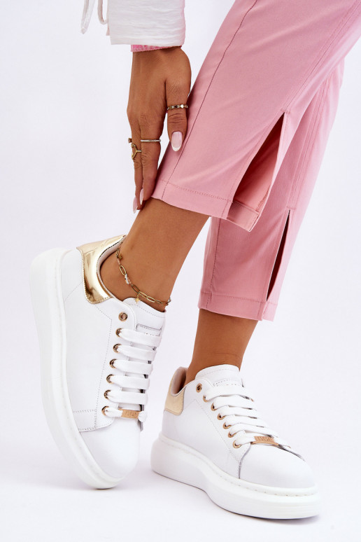 Damskie Buty Sportowe GOE LL2N4011 Biało-Złote