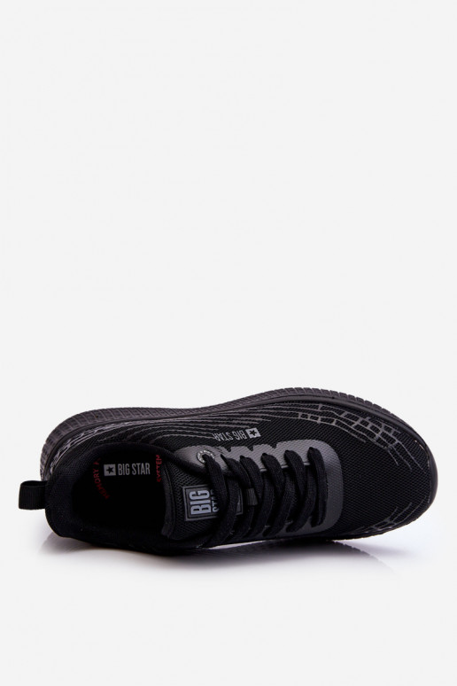 Damskie Siateczkowe Buty Sportowe Memory Foam System Big Star LL274662 Czarne