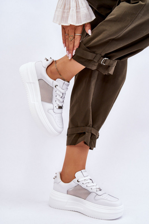 Damskie Klasyczne Buty Sportowe GOE LL2N4060 Białe